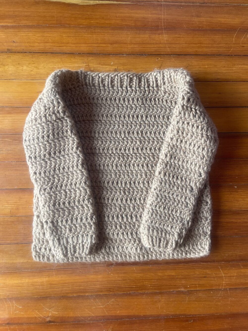 ATELIER DELPHINE  Elmira Handmade Wool Sweater in Camel S - Picture 5 of 7